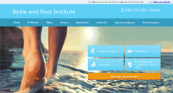Desktop Screenshot of ankleandfootinstitute.com
