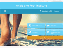Tablet Screenshot of ankleandfootinstitute.com